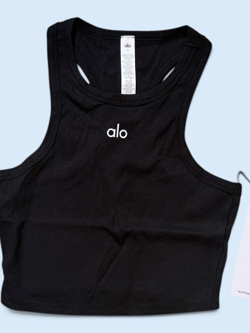 Alo Aspire Tank - Black  NWT Size M